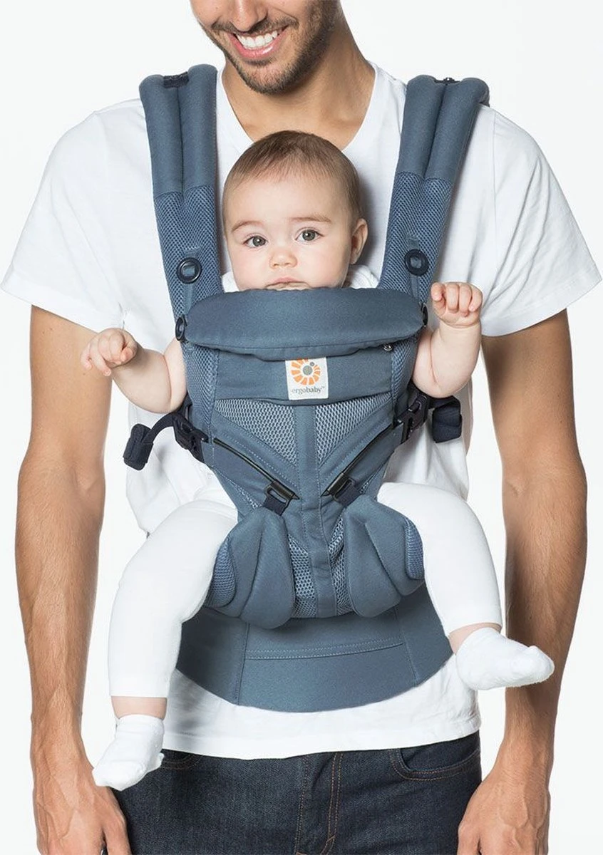 Ergobaby Omni 360 Cool Air Mesh Baby Draagzak - Oxford Blue 8 Ergobaby Omni 360 Cool Air Mesh Baby Draagzak - Oxford Blue - Afbeelding 6