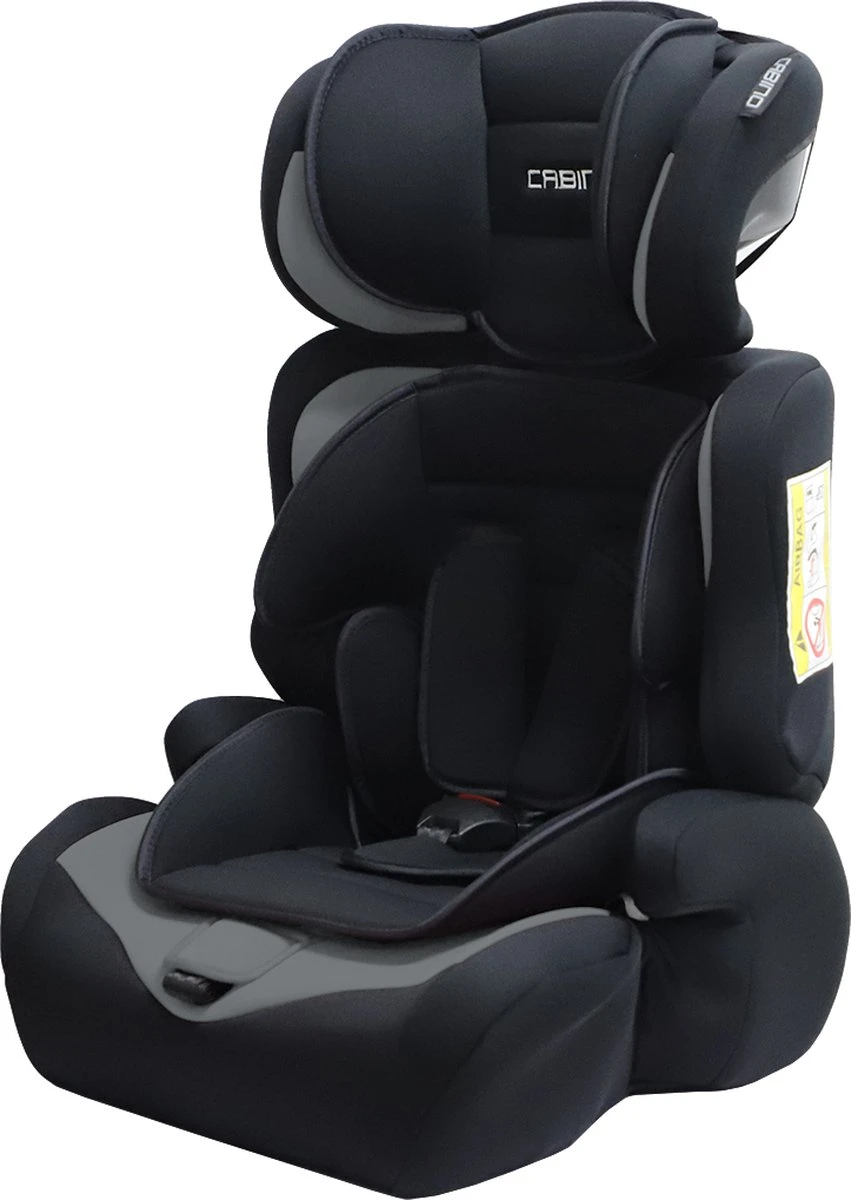 Cabino Autostoel Groep 1/2/3 (9-36kg) - Zwart-Grijs - Afbeelding 8