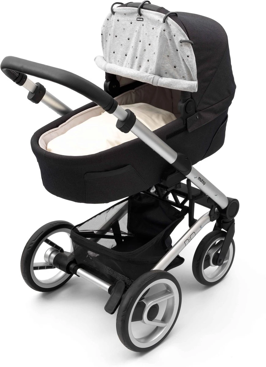 Dooky Universal Cover Zonnescherm Kinderwagen - Light Grey Crowns 14 Dooky Universal Cover Zonnescherm Kinderwagen - Light Grey Crowns - Afbeelding 12