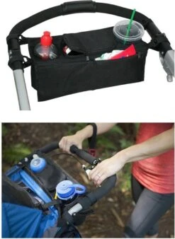 GoedHandel - Organizer Kinderwagen - Bekerhouder - Flessenhouder - Luiertas Kinderwagen - Universeel - Buggy Organizer - Fleshouder