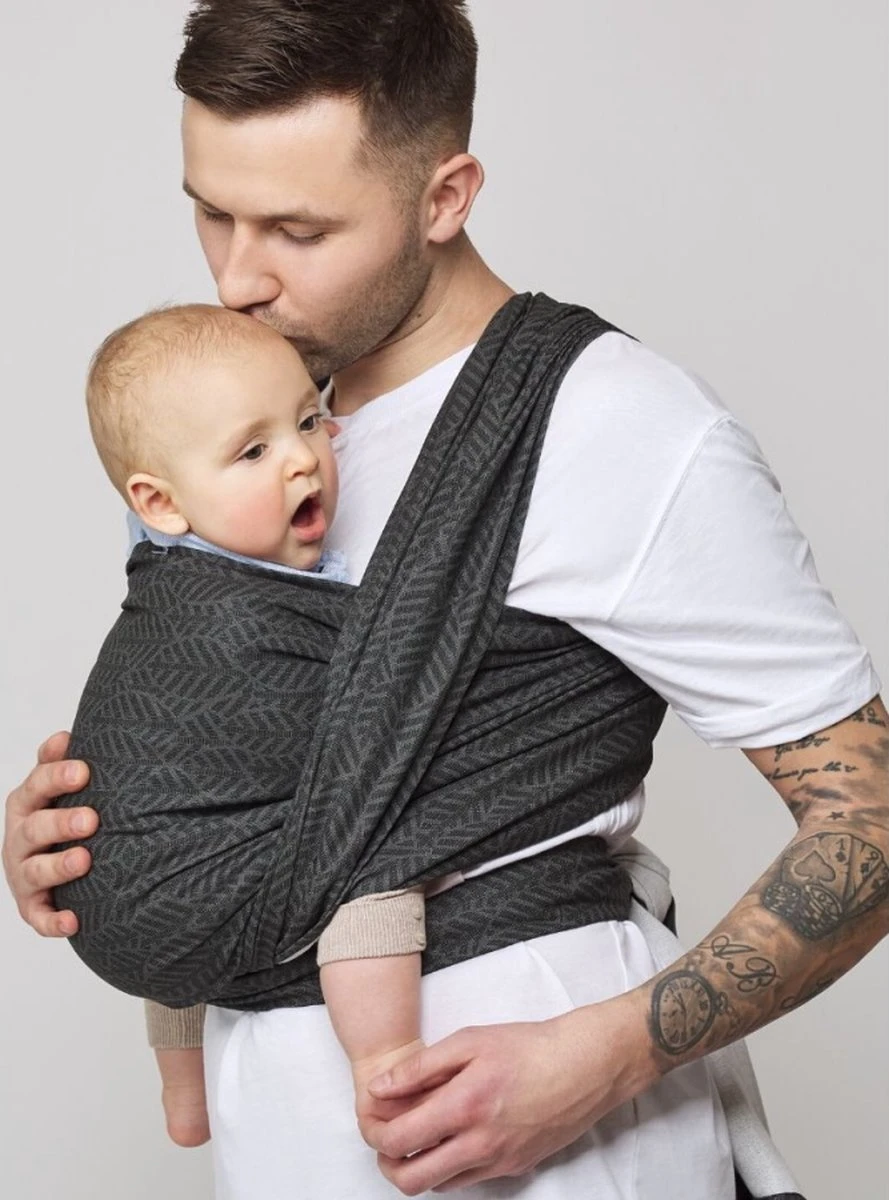 Zaffiro Be Close Beige Leaves Multifunctionele Draagdoek N17 7794 - Afbeelding 2