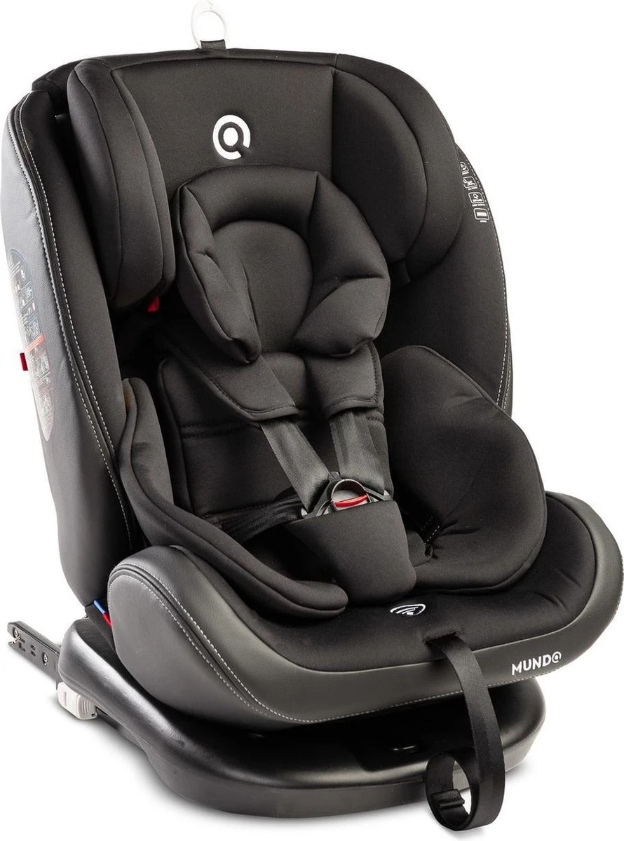MUNDO 0-36 KG ISOFIX - 360 Graden Draaibaar Zwart - Afbeelding 6