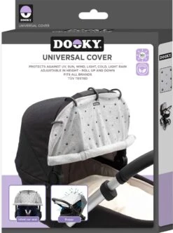 Dooky Universal Cover Zonnescherm Kinderwagen - Light Grey Crowns 21 Dooky Universal Cover Zonnescherm Kinderwagen - Light Grey Crowns -Maxi-Cosi winkel 893x1200 4