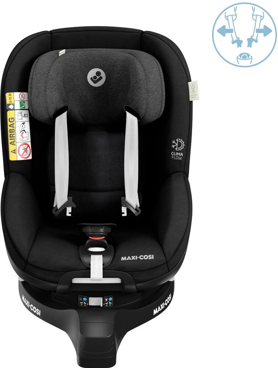 Maxi-Cosi Mica Pro Eco I-Size Autostoeltje - 360° Draaibaar - Gerecyclede Stoffen - Authentic Black - Vanaf De Geboorte Tot Ca. 4 Jaar - Afbeelding 16
