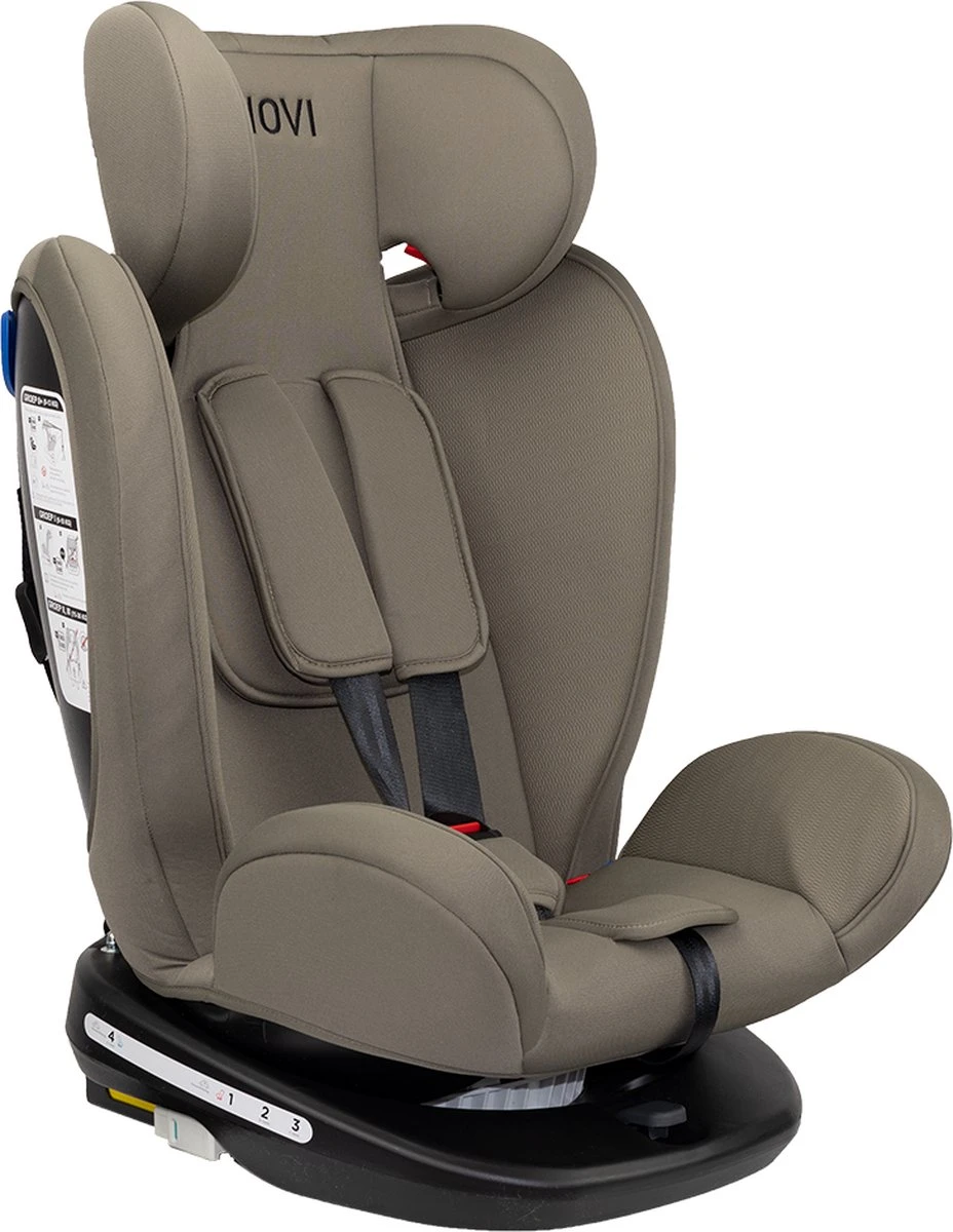 Autostoel Novi Baby® Goliath Premium 0-1-2-3 Isofix Rotation Dark Taupe - Afbeelding 6