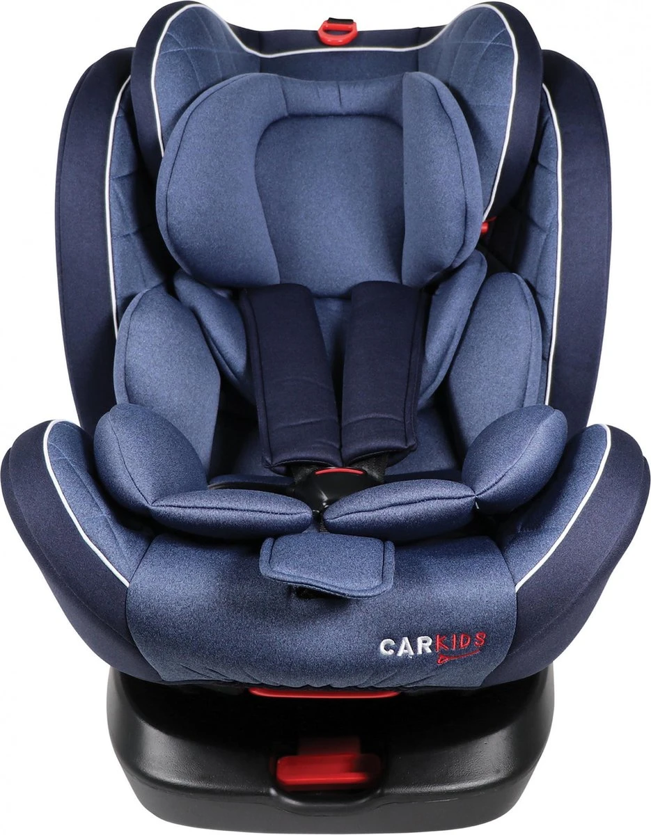 Carkids Verstelbaar Kinderautostoeltje Blauw | Kinderautostoel Groep 0+/1/2/3 Met Isofix En Top Tether Connector | Kinderen Tot 12 Jaar | Tot 36 Kg - Afbeelding 3