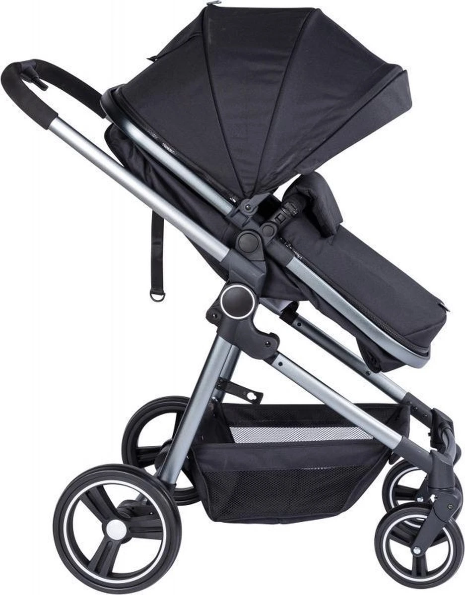Puck Stroller 3 In 1 Max Zwart Met Frame Antra Incl Autostoel/Adapter/Mamabag - Afbeelding 9