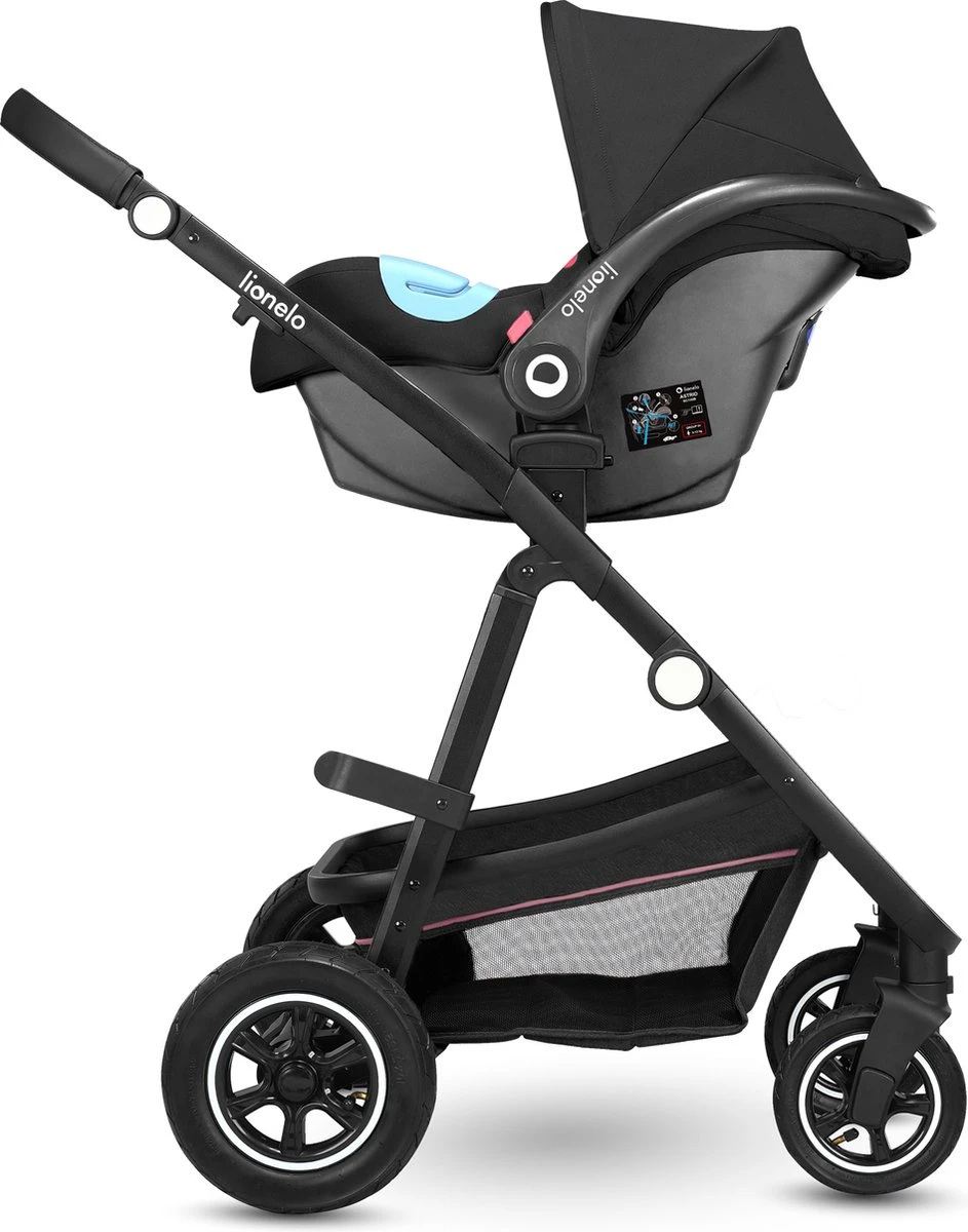 Lionelo Amber 3in1 - Kinderwagen - XXL SET - Incl. Autostoel - 0-22kg 5 Lionelo Amber 3in1 - Kinderwagen - XXL SET - Incl. Autostoel - 0-22kg - Afbeelding 3
