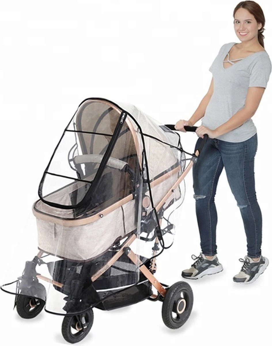 Achilles Universele Regenhoes Kinderwagen (2023 Model)– Buggy Hoes Universeel – Tegen Regen & Miezer - Afbeelding 7