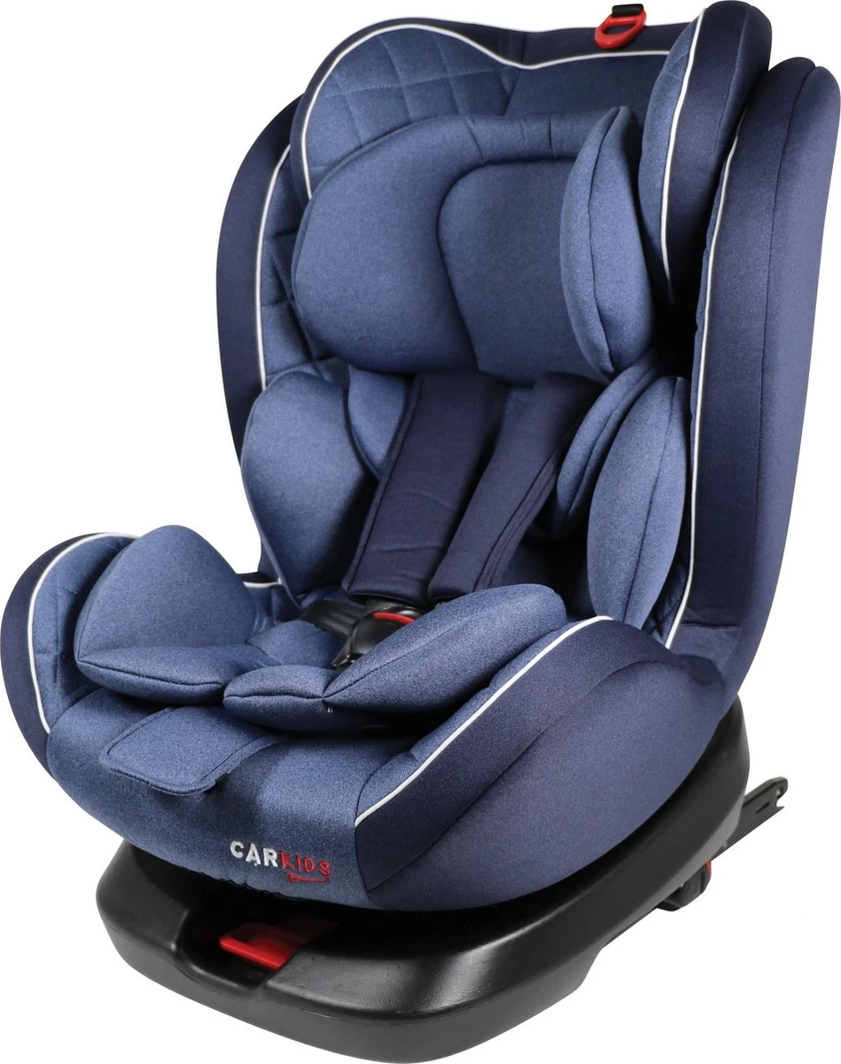 Carkids Verstelbaar Kinderautostoeltje Blauw | Kinderautostoel Groep 0+/1/2/3 Met Isofix En Top Tether Connector | Kinderen Tot 12 Jaar | Tot 36 Kg - Afbeelding 2
