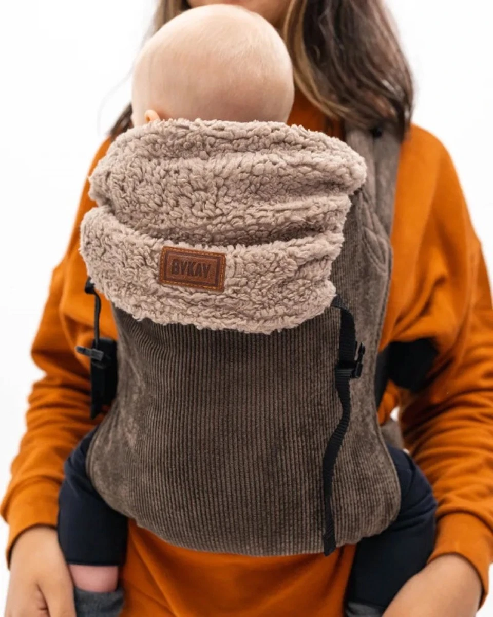 Bykay - Draagdoeken - Cover - Teddy Taupe - Winter Edition - Afbeelding 6