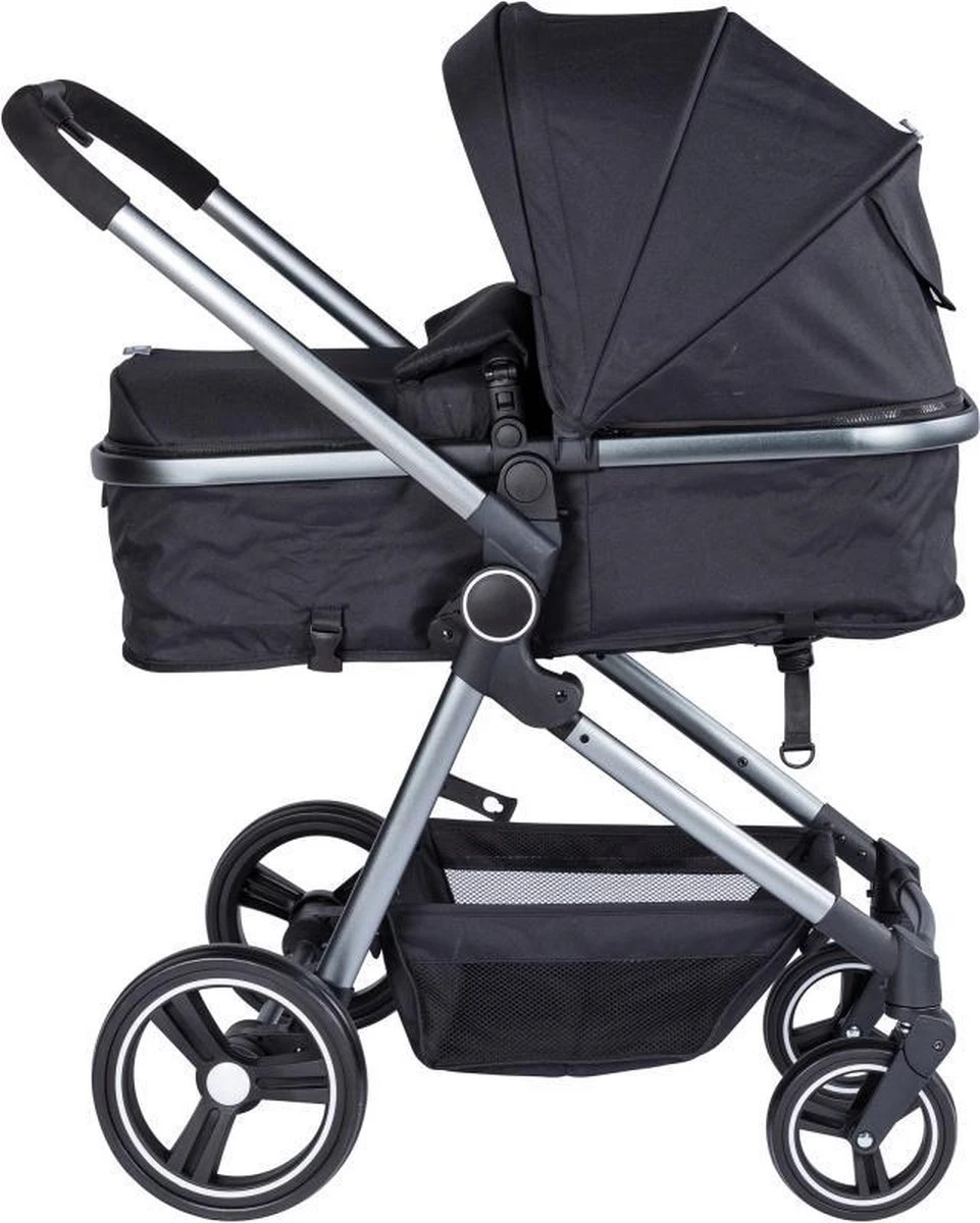 Puck Stroller 3 In 1 Max Zwart Met Frame Antra Incl Autostoel/Adapter/Mamabag - Afbeelding 8