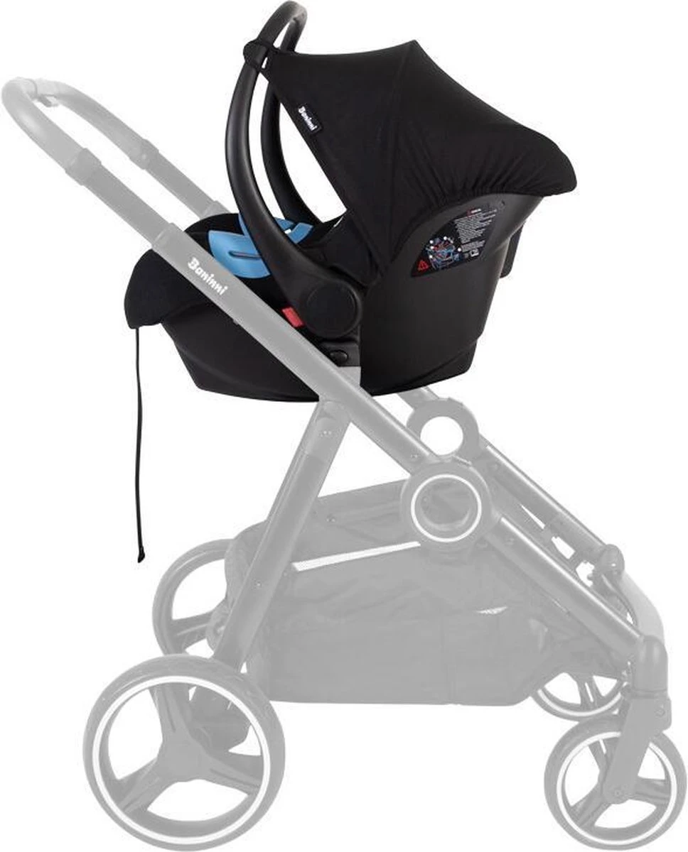 Baninni Autostoel Luiz Zwart + Adapterset - Afbeelding 3