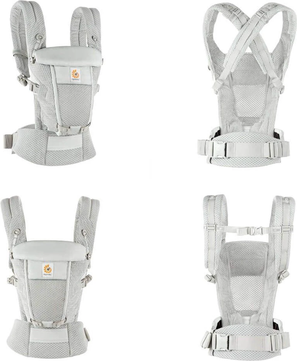 Ergobaby Draagzak Adapt Soft Flex Mesh Pearl Grey - Afbeelding 2
