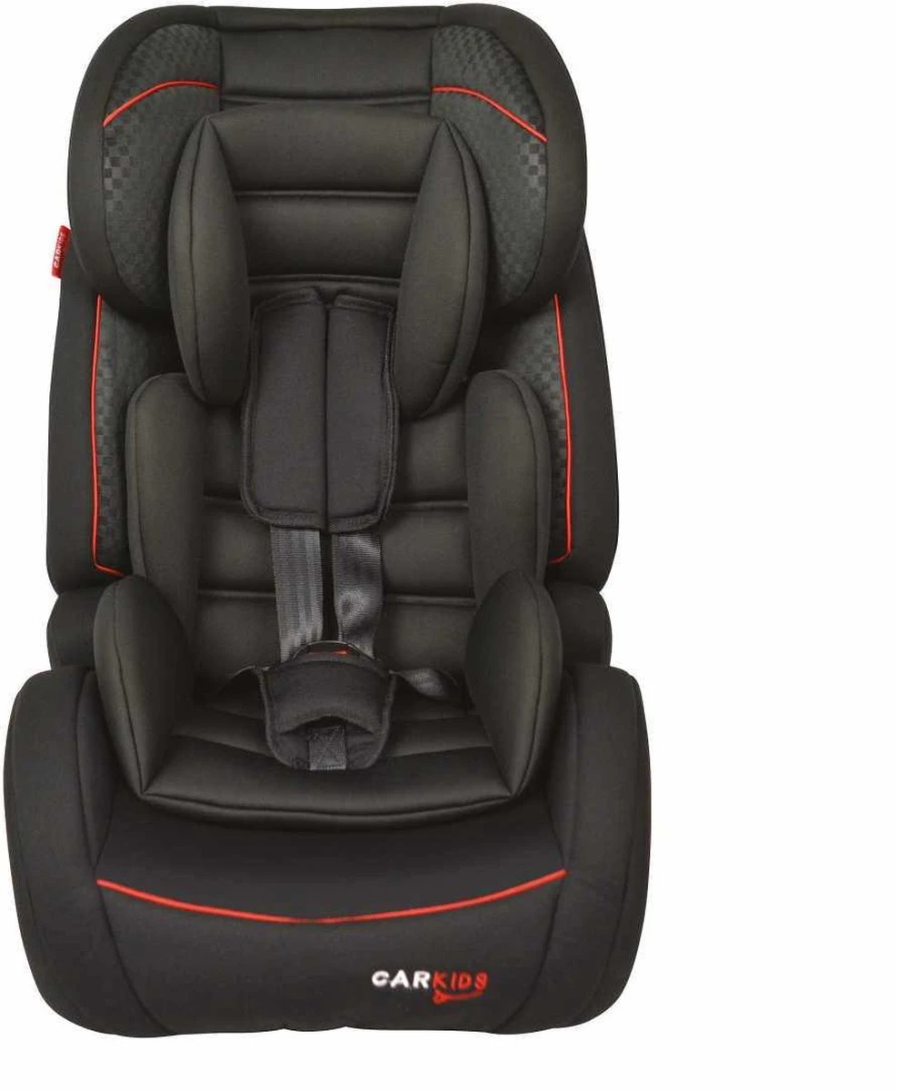 Carkids Verstelbaar Kinderautostoeltje Zwart En Rood | Kinderautostoel Groep 1-2-3 Met Isofix En Top Tether Connector | Kinderen Van 9 Maanden -12 Jaar | 9-36 Kg - Afbeelding 10